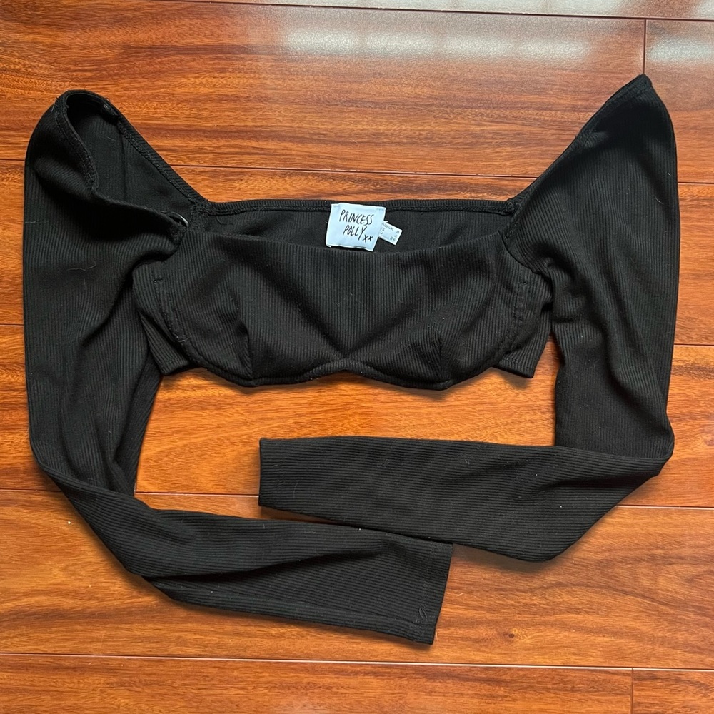 Princess Polly Becca Long Sleeve Crop Top